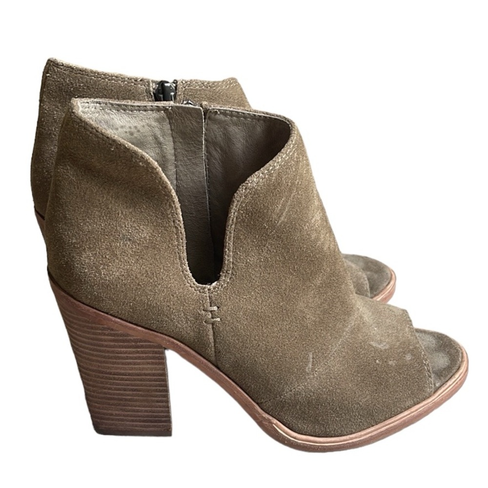 Vince Camuto Suede Kathleen open toe heel booties